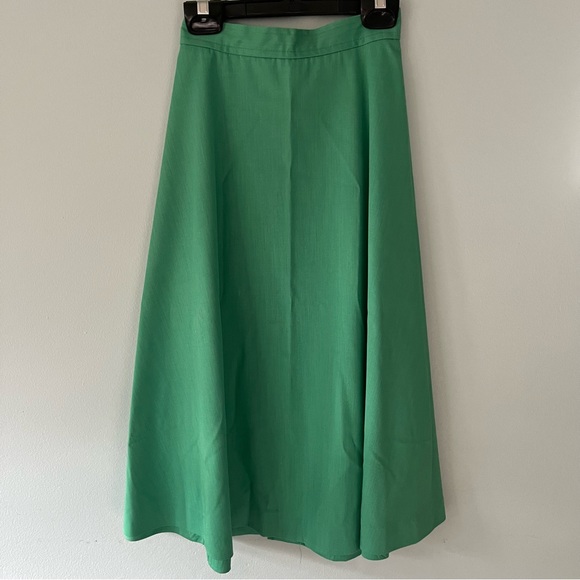 Vintage Mint Green Wrap Skirt - Picture 7 of 9